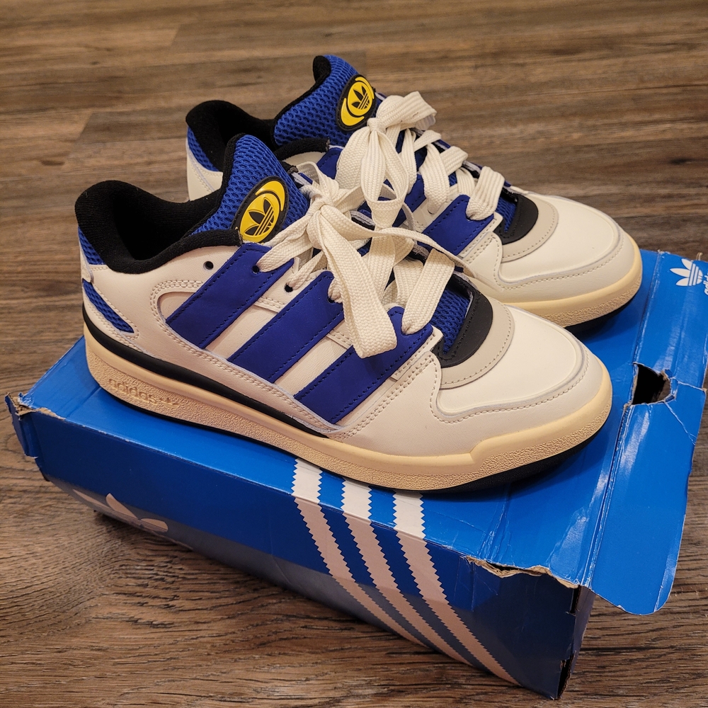 Adidas Blue and White Sneakers